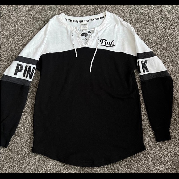 PINK Victoria's Secret Tops - “Victoria Secret PINK” Tie Front Top‎